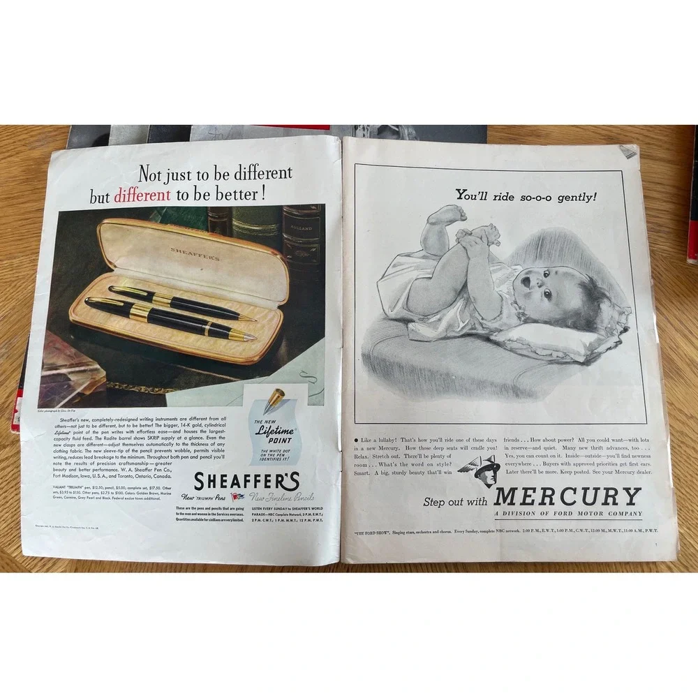 Vintage LIFE Magazine Lot 8 Issues 1940s Debutante Joanne Connelley Schlitz Ads - Picture 14 of 16